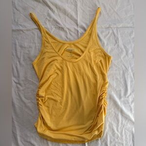 Torrid Super Soft Rib Ruched Tank Top Yellow Size 1